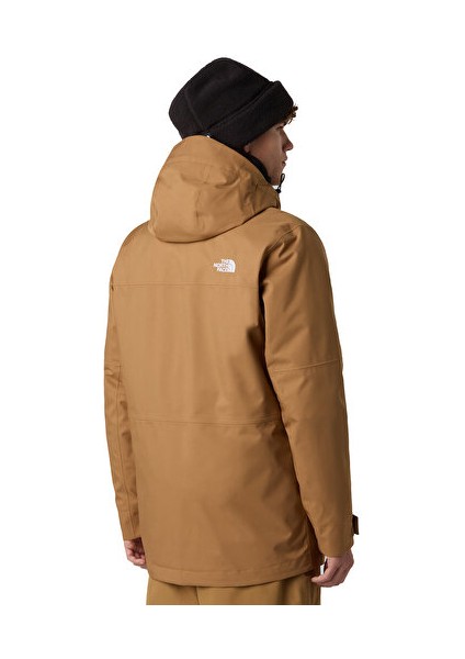 M Fourbarrel Triclimate Jacket Erkek Outdoor Kayak Montu NF0A7WYFWK21 Kahverengi