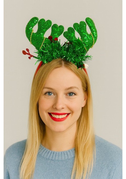 LED Işıklı Simli Geyik Boynuzlu Yılbaşı Tacı – Kutlama ve Parti Aksesuarı (3) fiyatları