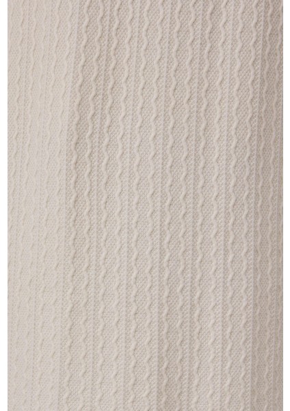 Dokulu Triko Etek Ekru