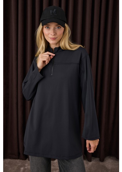 Roba Detaylı Sweat Siyah