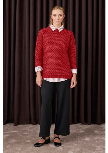 Beli Lastikli Triko Pantolon Siyah