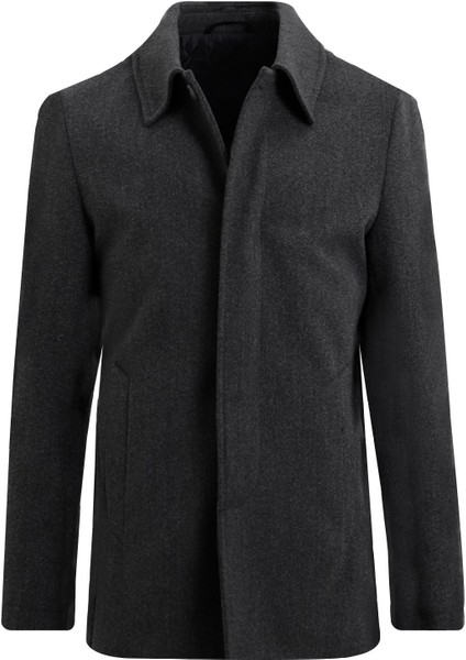 Antrasit Kaşe Kaban