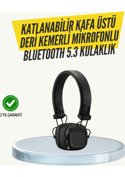 bulurum ergonomik konforlu kablosuz kulak üstü bluetooth kulaklık