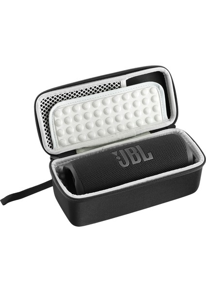 Flip 7 / Flip 6 / Flip 5 / Flip 4 Için Dikdörtgen Darbeye Dalı Taşıma Çantası Bluetooth Uyumlu Hoparlör Saklama Çantası - Siyah / Gri (Yurt Dışından)