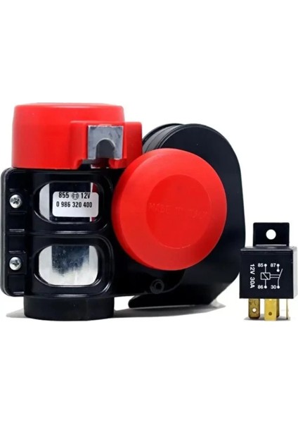 Korna Set içi– Çift Tonlu 12 V 115dB(A) 520 / 660 Hz(A) Tekli – Röle ve montaj seti içerir modelleri