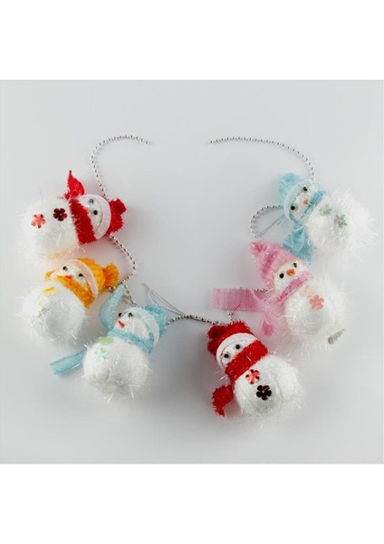 6'lı Kardan Adam Yılbaşı Ağaç Süsü 12 cm