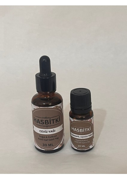 Ceviz & Karanfil Yağı Seti 30 ml + 10 ml – Saf ve Doğal fiyatları