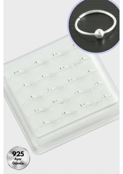 Top Halka Gümüş Hızma 20 Adet