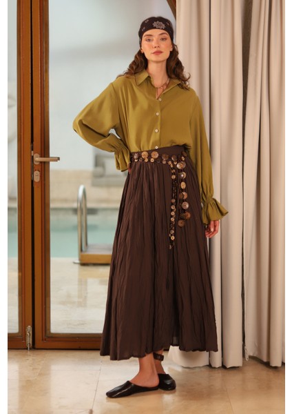 Kraşlı Vual Etek Acı Kahve