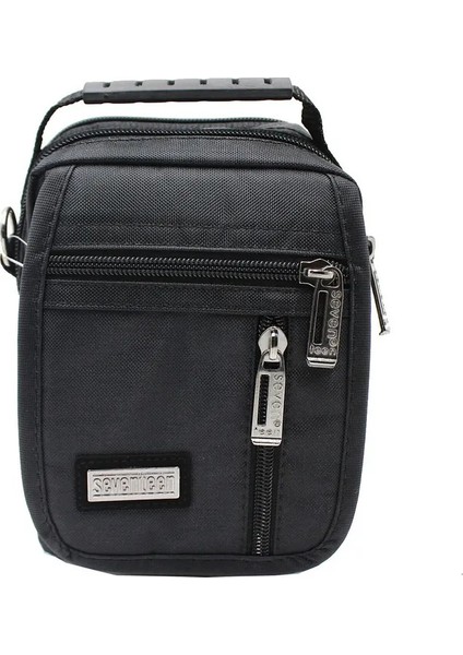 Erkek Lüks Siyah Renk Küçük Bol Bölmeli El Çantası indirimleri