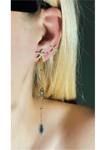 Yıldızlı Balık Küpe