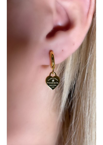 Gold Halka Kalp Küpe fiyatları