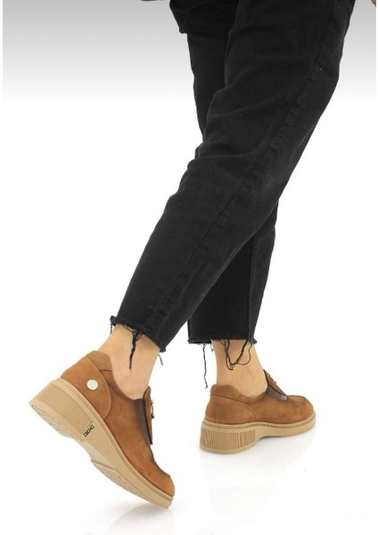 D25KA-7105 Taba Hakiki Deri Tam Ortopedik Kadın Casual Günlük Ayakkabı modelleri