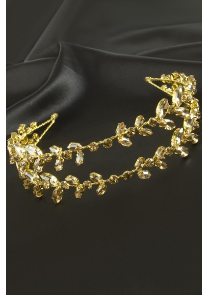 Kristal Taşlı Eğilebilir Saç Aksesuarı