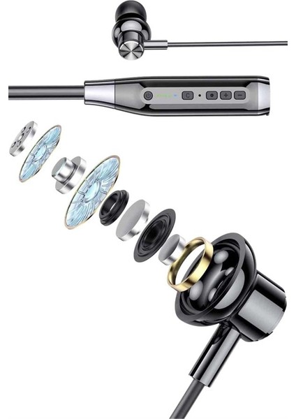 Bluetooth Kulaklık 120 Saat Kullanım Süresi Boyun Askılı Bluetooth Kablosuz Kul - MCT1545-9134 indirimleri