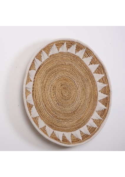 Mylamp Inka 93 X16 cm Çap- Doğal Abaka Duvar Tabağı