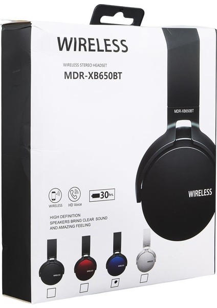 XB650BT Kablosuz Bluetooth Kulaküstü Kulaklık