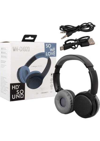 WH-CH920 Kablosuz Bluetooth Kulaküstü Tasarım Kulaklık