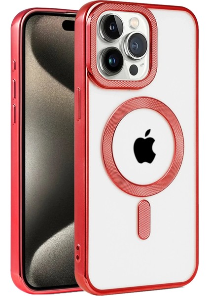 CPT16 iPhone 14 Pro Max Kılıf Kronos Magsafe Kapak - Kırmızı