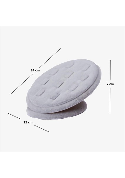 Oval Anfora Kumaş Kaplamalı Yüzük Standı