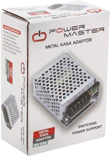 PM-14065 12 Volt - 3.5 Amper - 42 Watt Metal Kasa Adaptör indirimleri