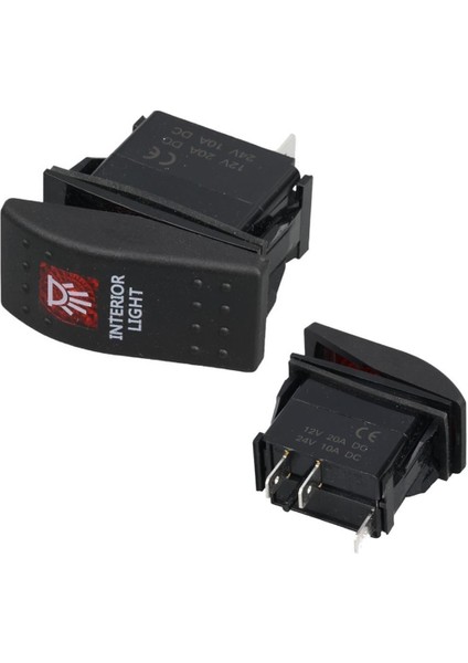 iç Aydınlatma Lambası Sembollü Işıklı 3 Pinli On-Off 12-24V Marin Switch fiyatları