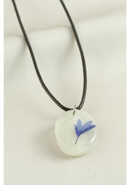 Peygamber Çiçeği Oval Epoksi Kolye