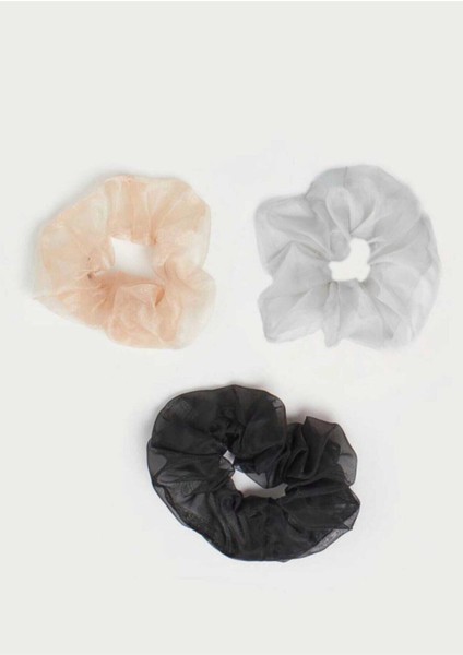Kadın 3 ' Lü Organza Saç Lastik Toka Seti TK0047 fiyatları