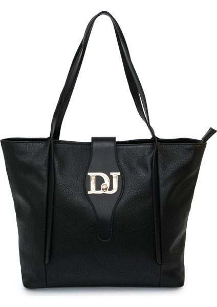 Logo Kapaklı Kadın Omuz Çantası DJ385-1