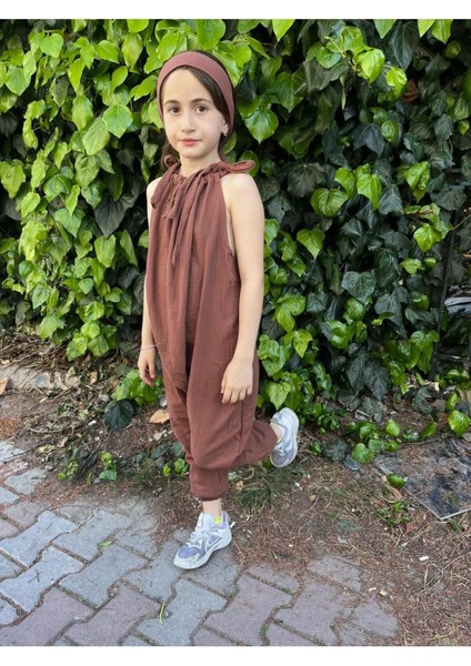 %100 Organik Çift Kat Müslin Kız Çocuk Şalvar Tulum modelleri