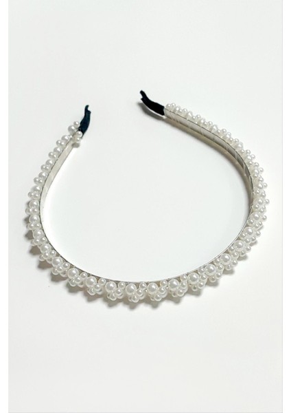 Çiçek Incili Metal Taç