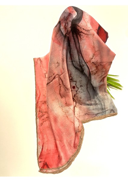 Lüks Figürlü Gösterişli Dökümlü Eşarp fiyatları