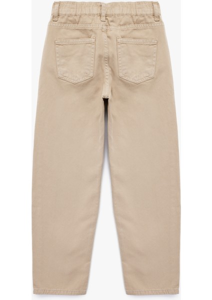 Pamuklu Rahat Kesim Cepli Denim Pantolon fiyatları