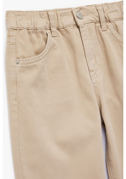 Pamuklu Rahat Kesim Cepli Denim Pantolon modelleri