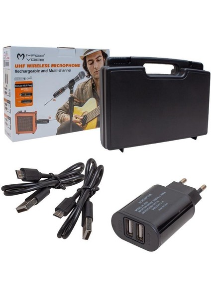 Uhf Gitar Tip Kablosuz Mikrofon (Genel Enstrümanlar Için) MV-19586