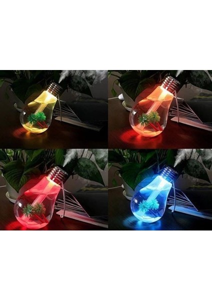 Hava Nemlendirici Ampul Görünümlü Hazneli Buhar Makinesi 400 Ml. (K95) fırsatları