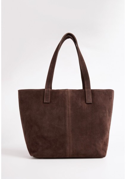 Deri Kahve Kadın Tote Çanta Avy-Aveza modelleri