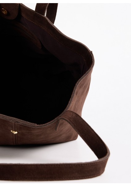 Deri Kahve Kadın Tote Çanta Avy-Aveza fırsatları