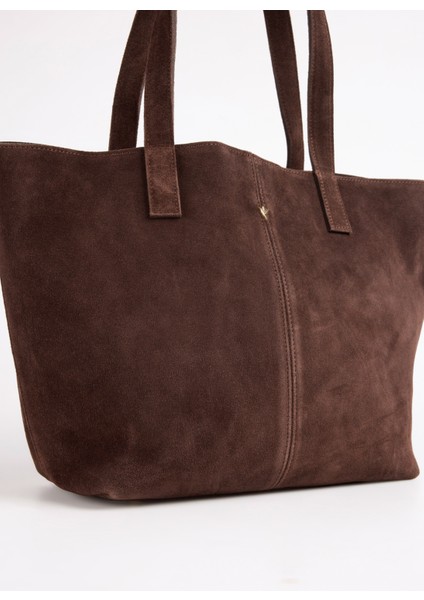 Deri Kahve Kadın Tote Çanta Avy-Aveza indirimleri