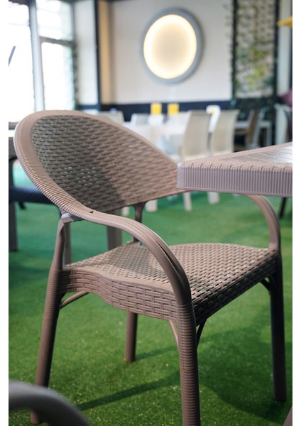 Bambu Balkon Bahçe Masa Takımı 4 Kişilik 70X70 Masa 4 Adet Bambu Koltuk Beyaz fiyatları