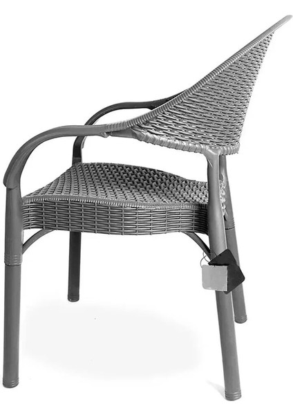 Bambu Balkon Bahçe Masa Takımı 4 Kişilik 70X70 Masa 4 Adet Bambu Koltuk Beyaz