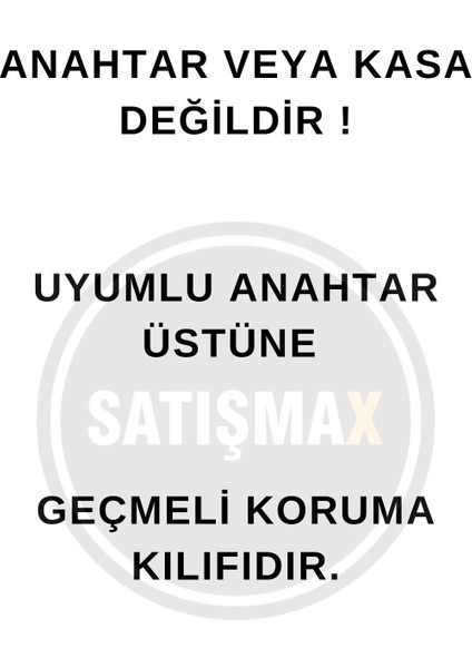 Honda Civic C-Rv Accord Jazz Uyumlu Anahtar Kumanda Kılıfı Oto Anahtarlık Beyaz Renk