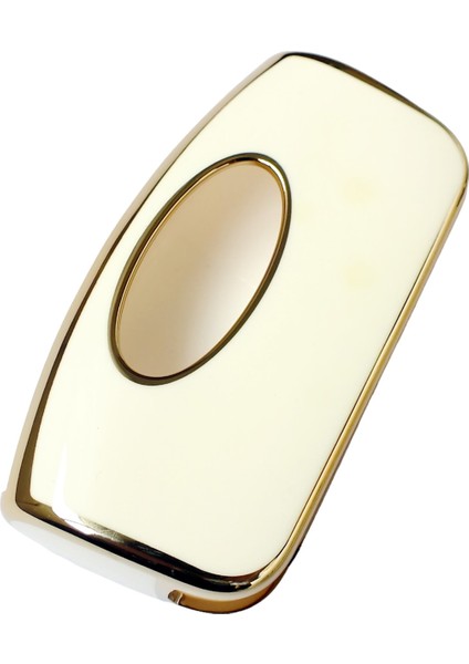Renault Clio 2 Kangoo Tek Buton Uyumlu Kumanda Anahtar Kılıfı Oto Anahtarlık Beyaz Gold Tr fiyatları