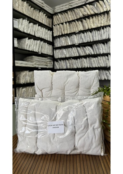 Çocuk Sırt Boy Yıkanmamış Yün Yastık