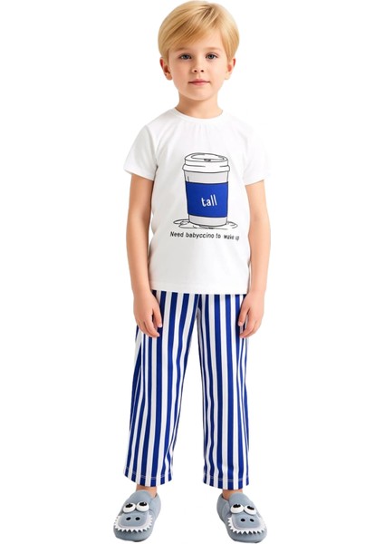 Çocuklar Için Rahat Pamuklu Baskılı Pijama Takımı Kaliteli Şık Rahat Günlük fırsatları