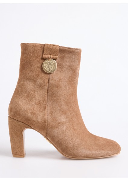 Deri Camel Kadın Topuklu Bot Owen-Lauren