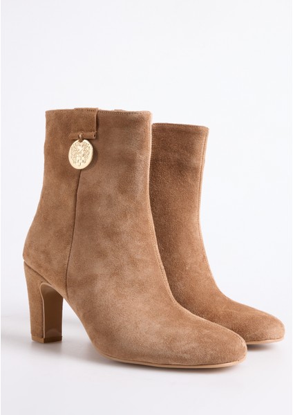 Deri Camel Kadın Topuklu Bot Owen-Lauren fiyatları