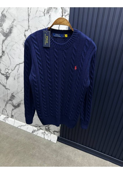 Polo Ralph Lauren Bisiklet Yaka Örgü Dokulu Kazak modelleri