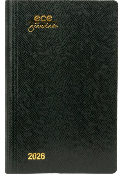 Ece-Akçay Koyu Yeşil Çizgili Günlük 12X18 2026