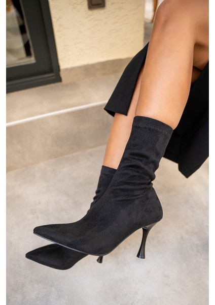 Prino Siyah Süet Streç Bot fiyatları